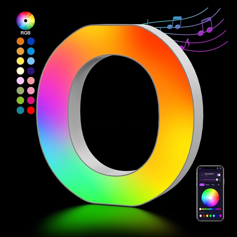OJQ Light Up Letters LED Letter - Marquee Letters Room Decor Birthday Decorations for Women Night Light for Kids Engagement Party Decorations - Christmas Birthday Gifts for Girl - Image 1